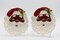 Ceramic African American Set Of 2 Santa Plates, Home Décor, Gift for Her, Gift for Mom, Kitchen Décor, Christmas Décor